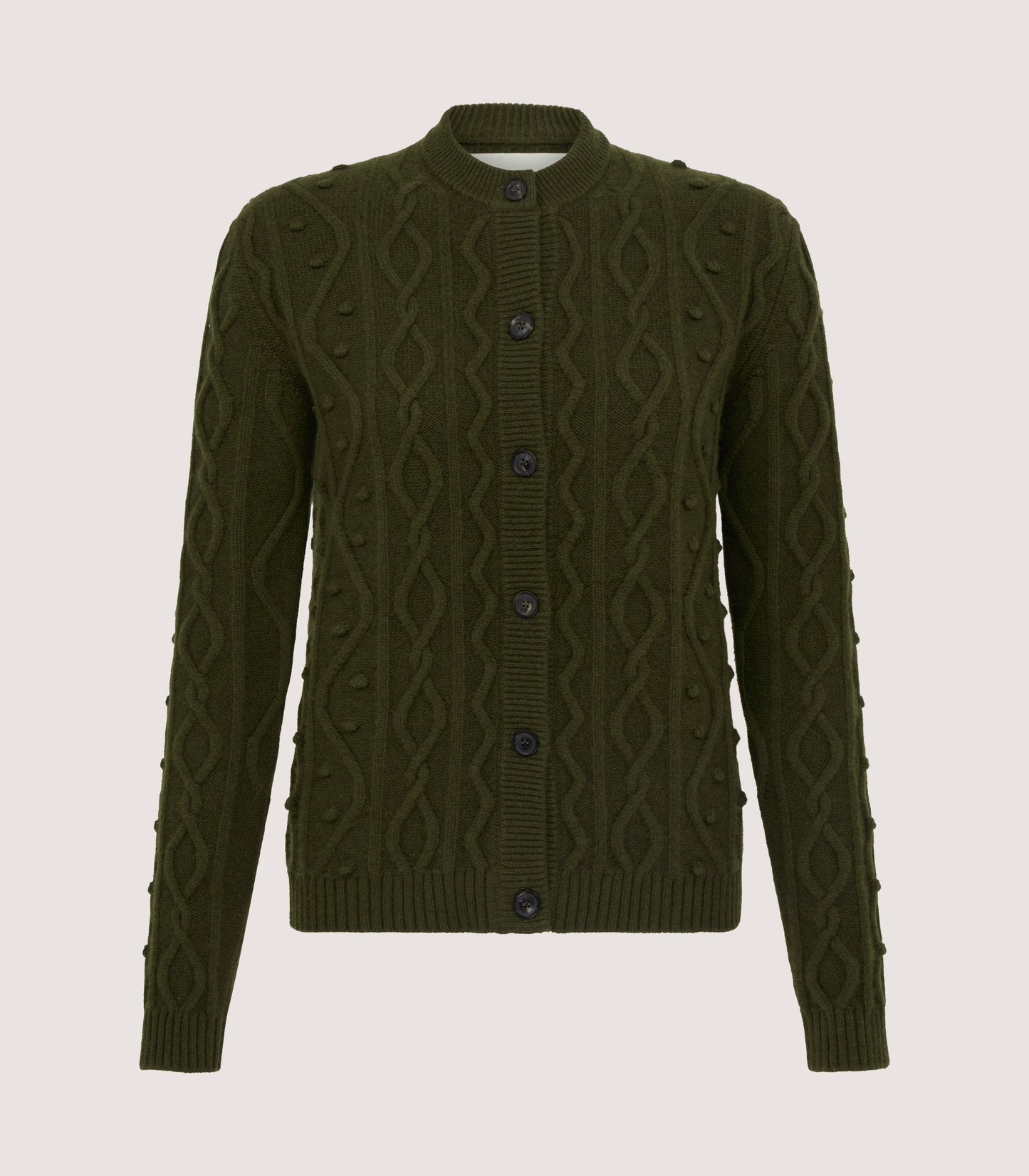 Women's Cashmere Aran Cardigan