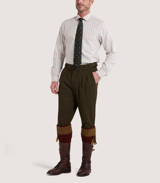 Men's Loden Two Pleat Breek with Storm Cuff in Loden