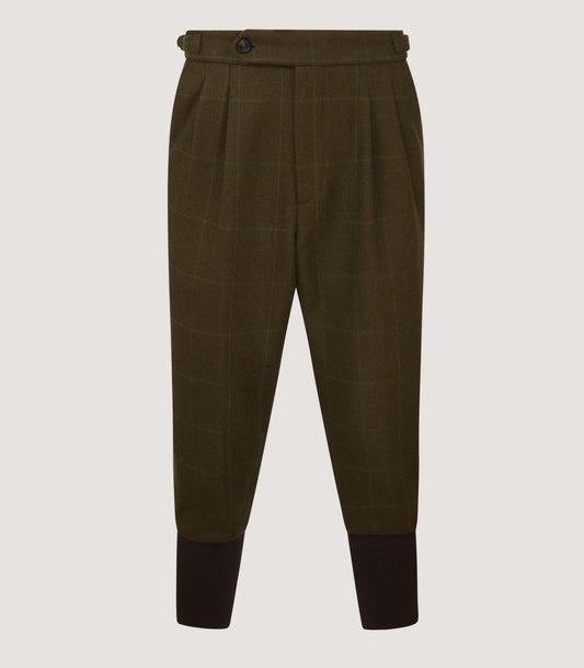 Men's Tweed Shooting Two Pleat Breek With Storm Cuff in Zetland
