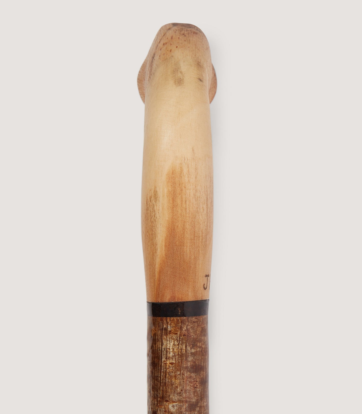 Hand Carved Duck Head Stick