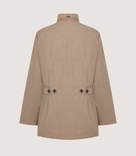 Women's Summer Dry Wax Field Coat In Taupe