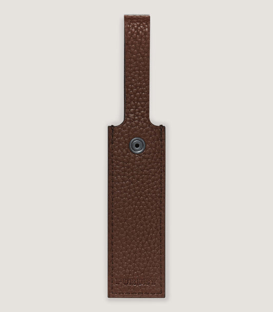 Luggage Tag in Cognac